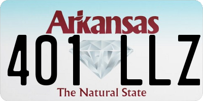 AR license plate 401LLZ