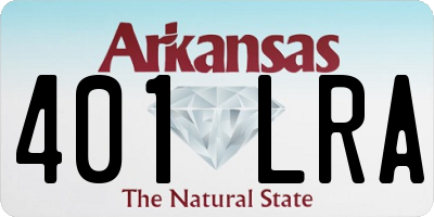 AR license plate 401LRA