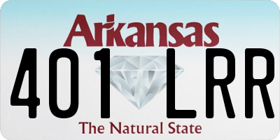 AR license plate 401LRR