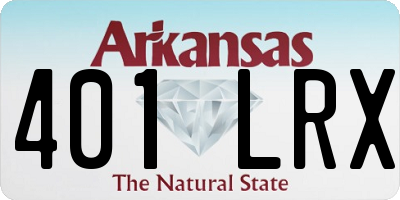 AR license plate 401LRX