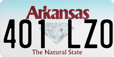 AR license plate 401LZO