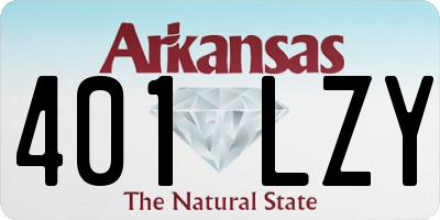 AR license plate 401LZY