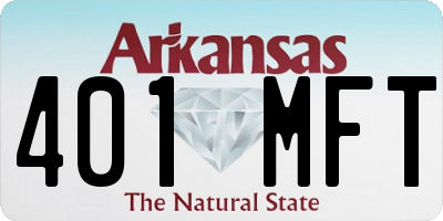 AR license plate 401MFT
