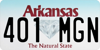 AR license plate 401MGN