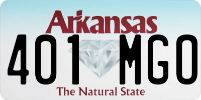 AR license plate 401MGO