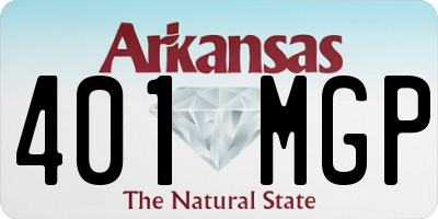 AR license plate 401MGP