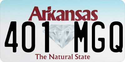 AR license plate 401MGQ