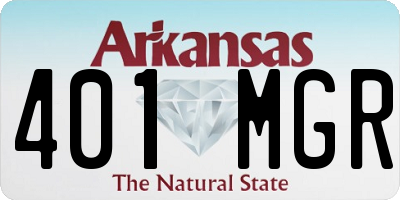 AR license plate 401MGR