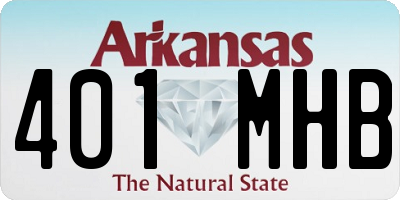 AR license plate 401MHB