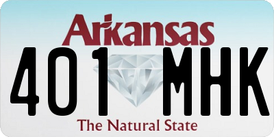 AR license plate 401MHK