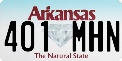 AR license plate 401MHN