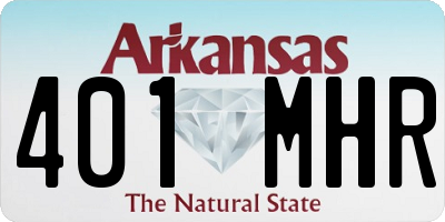 AR license plate 401MHR