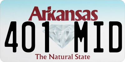 AR license plate 401MID