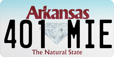 AR license plate 401MIE