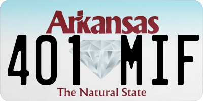 AR license plate 401MIF