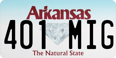 AR license plate 401MIG