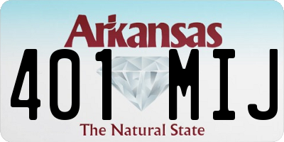 AR license plate 401MIJ