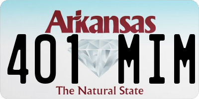 AR license plate 401MIM