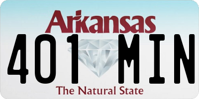 AR license plate 401MIN