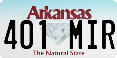 AR license plate 401MIR