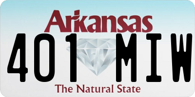 AR license plate 401MIW