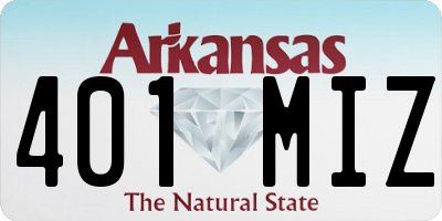AR license plate 401MIZ