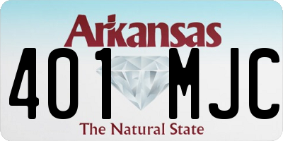 AR license plate 401MJC