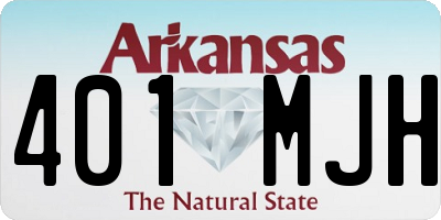 AR license plate 401MJH