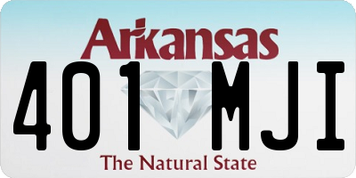 AR license plate 401MJI
