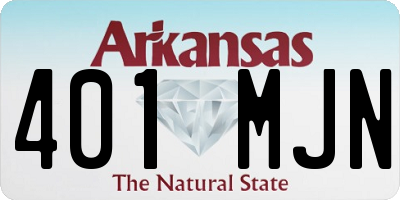 AR license plate 401MJN