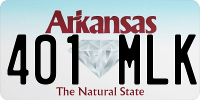 AR license plate 401MLK