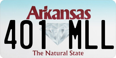 AR license plate 401MLL
