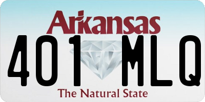 AR license plate 401MLQ