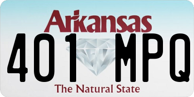 AR license plate 401MPQ