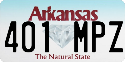 AR license plate 401MPZ