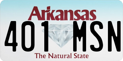 AR license plate 401MSN