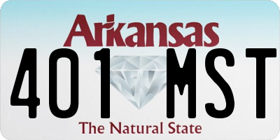 AR license plate 401MST