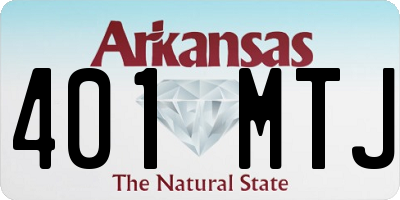 AR license plate 401MTJ