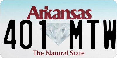 AR license plate 401MTW