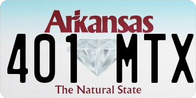AR license plate 401MTX