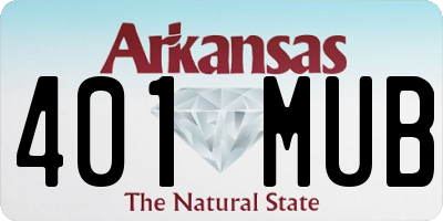 AR license plate 401MUB