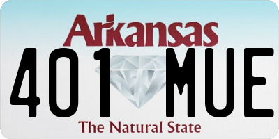 AR license plate 401MUE