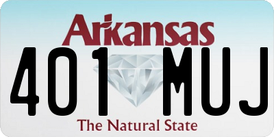 AR license plate 401MUJ