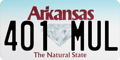 AR license plate 401MUL