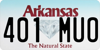 AR license plate 401MUO