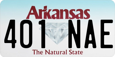AR license plate 401NAE