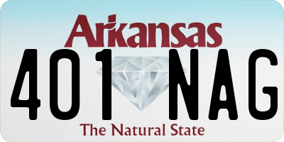 AR license plate 401NAG