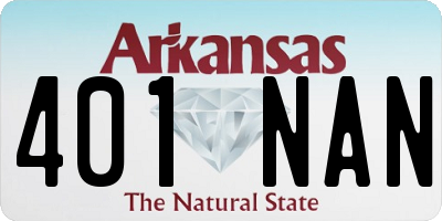 AR license plate 401NAN