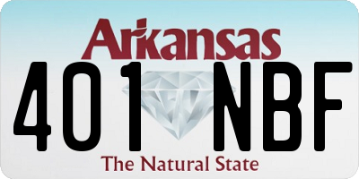 AR license plate 401NBF