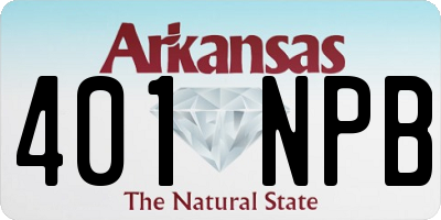 AR license plate 401NPB